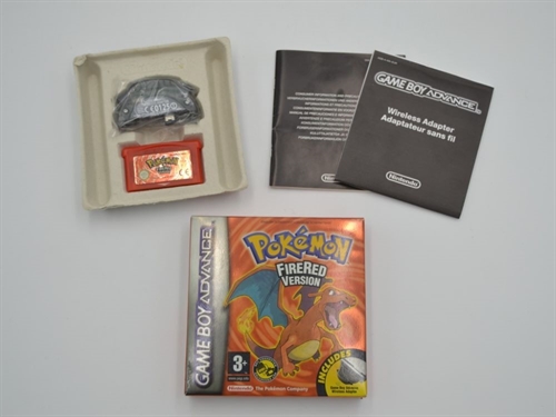 Gameboy Advance Spil - Pokemon FireRed Version (EUR) - I æske (A Grade) (Genbrug)